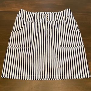 JoFot size 2 golf skort blue white stripe